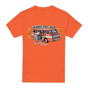 Chevrolet Unisex Adult Greenbrier Corvair Sport Wagon T-Shirt / Orange